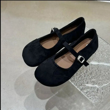 Xajzpa New Women Flats Soft Leather Eelgant Dress Shoes Spring Brand New Round Toe Shallow Slip on Ladies Casual Ballet Shoes
